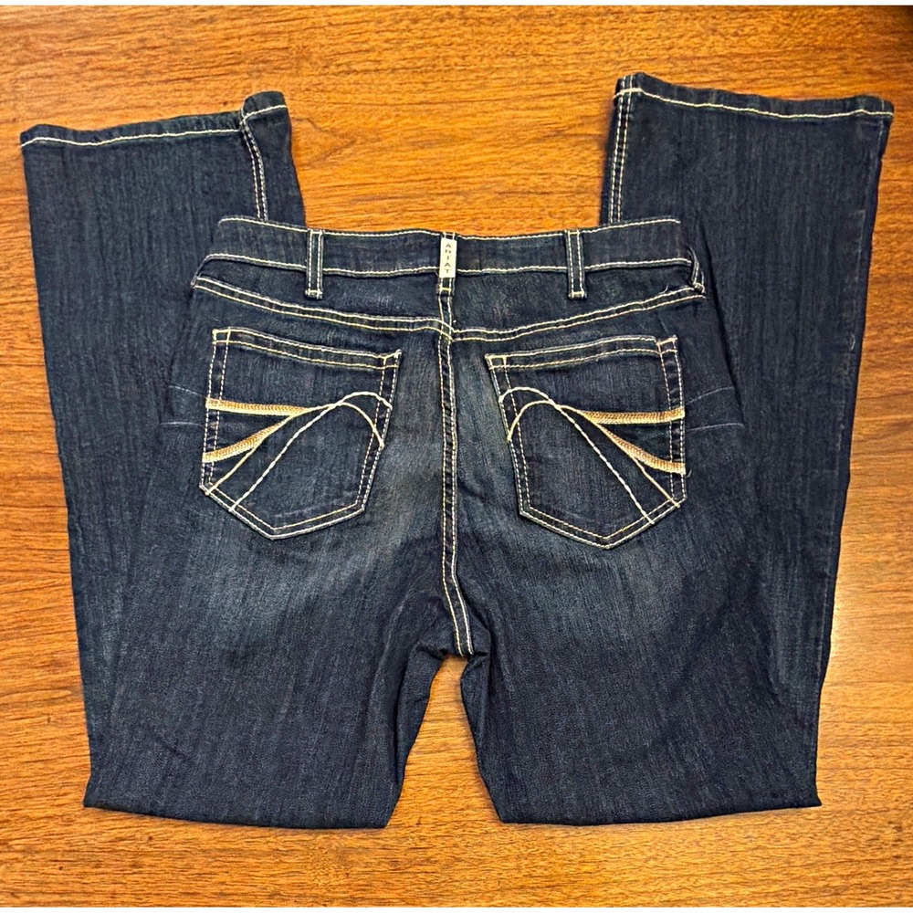Ariat Women Bootcut Jeans Dorothy Dark Wash 31x30 Mid Rise Western Rodeo Rancher